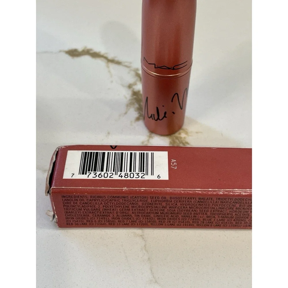 MAC Amplified Creme Lipstick Nicki Minaj Nicki's Nude Full Size 0.10 oz New Box